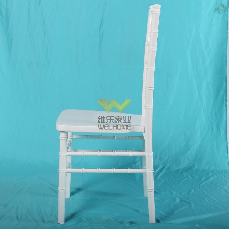Top quality beech wooden white color chiavari chair for rental